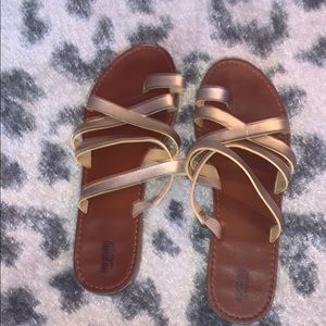Gold sandals